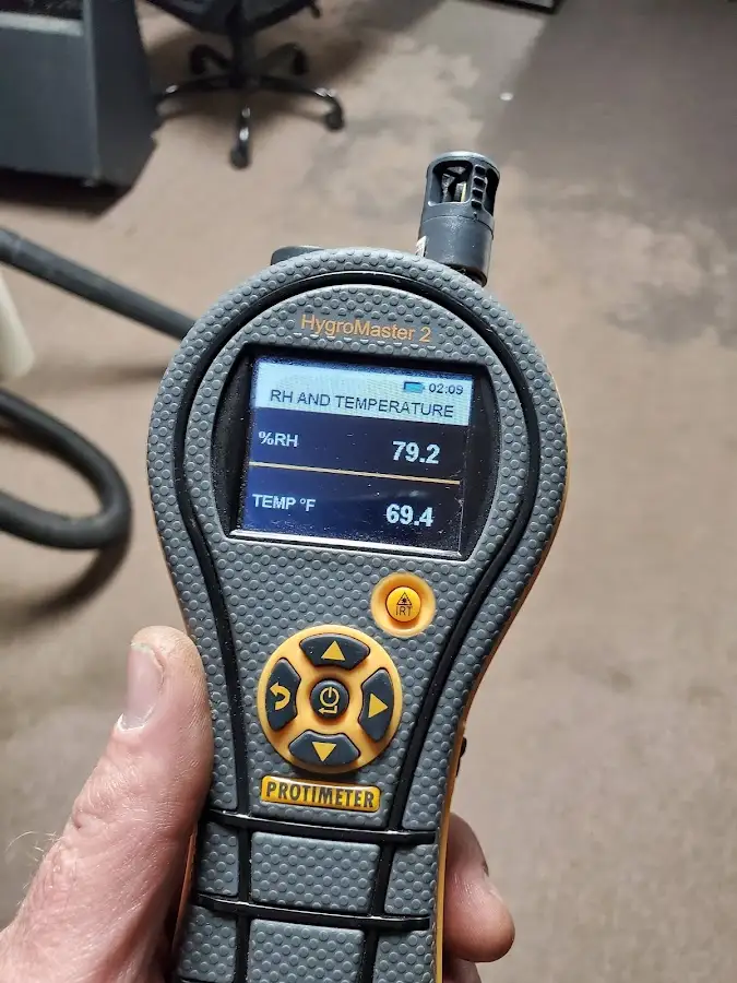 Moisture meter humidity assessment for Fire & Smoke Damage Restoration in Hays