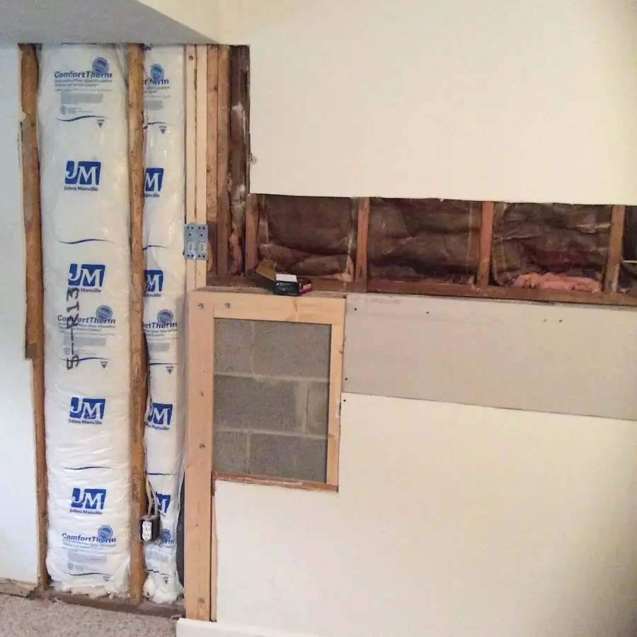 Wall insulation replacement during Odor Removal & Deodorization in Hays